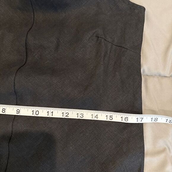 Faithfull the Brand Valenza Linen Maxi Dress Black Sleeveless Size 6 - Picture 12 of 15